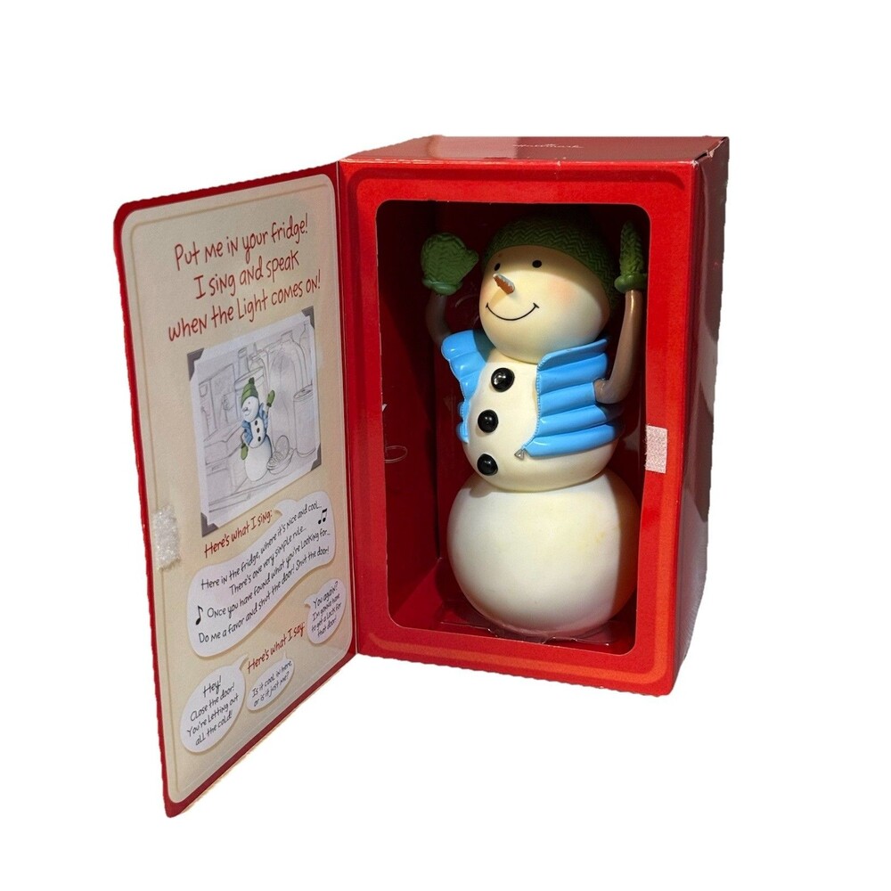 Hallmark Fun In The Fridge 8" SNOWMAN Talking Not Work Workings Parts Only